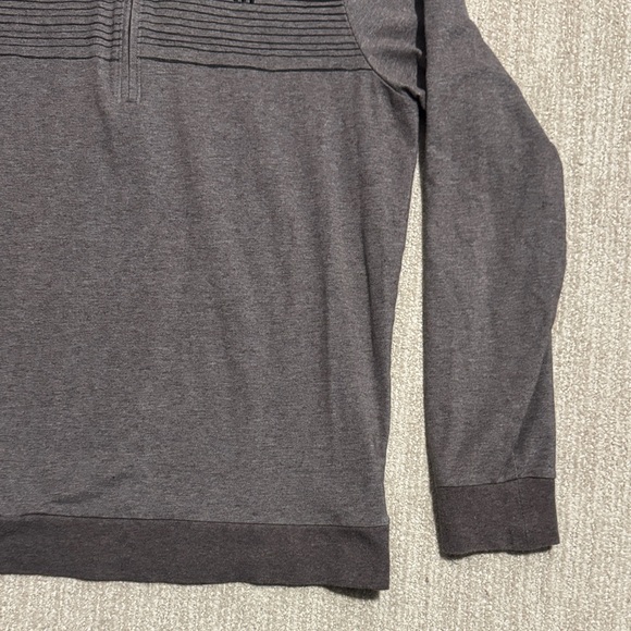 Travis Mathew Men's Size S Coffee Brown Smoke Signals 1/2 Zip Golf Sweatshirt - Picture 4 of 13